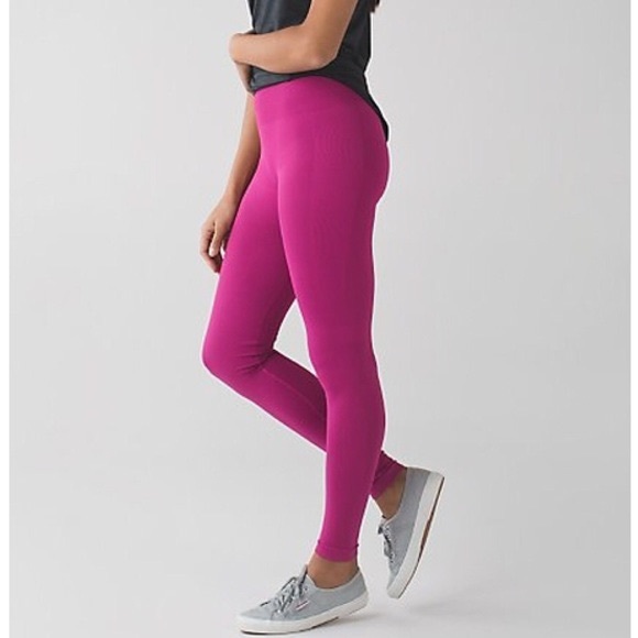 lululemon athletica Pants - Lululemon Zone In Tight in Raspberry 0071